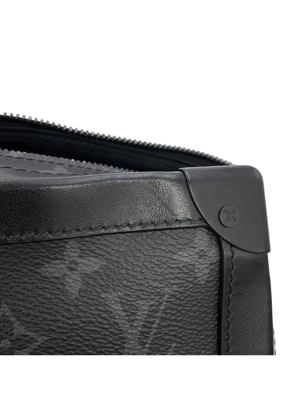 Louis Vuitton Shoulder Bag Monogram Eclipse Soft Trunk Black